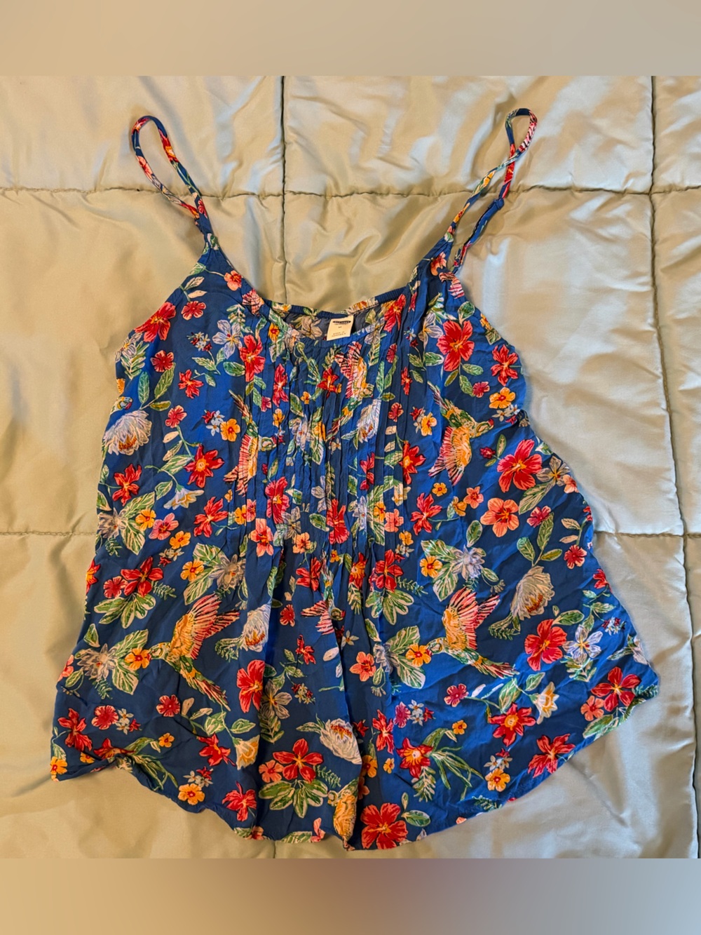 Old Navy Blue Floral Print Cami
